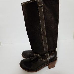 Fiorentini + Baker size 8.5 tall leather boots